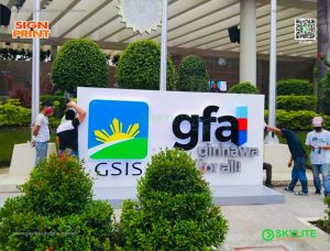 gsis product launching signage 10 min
